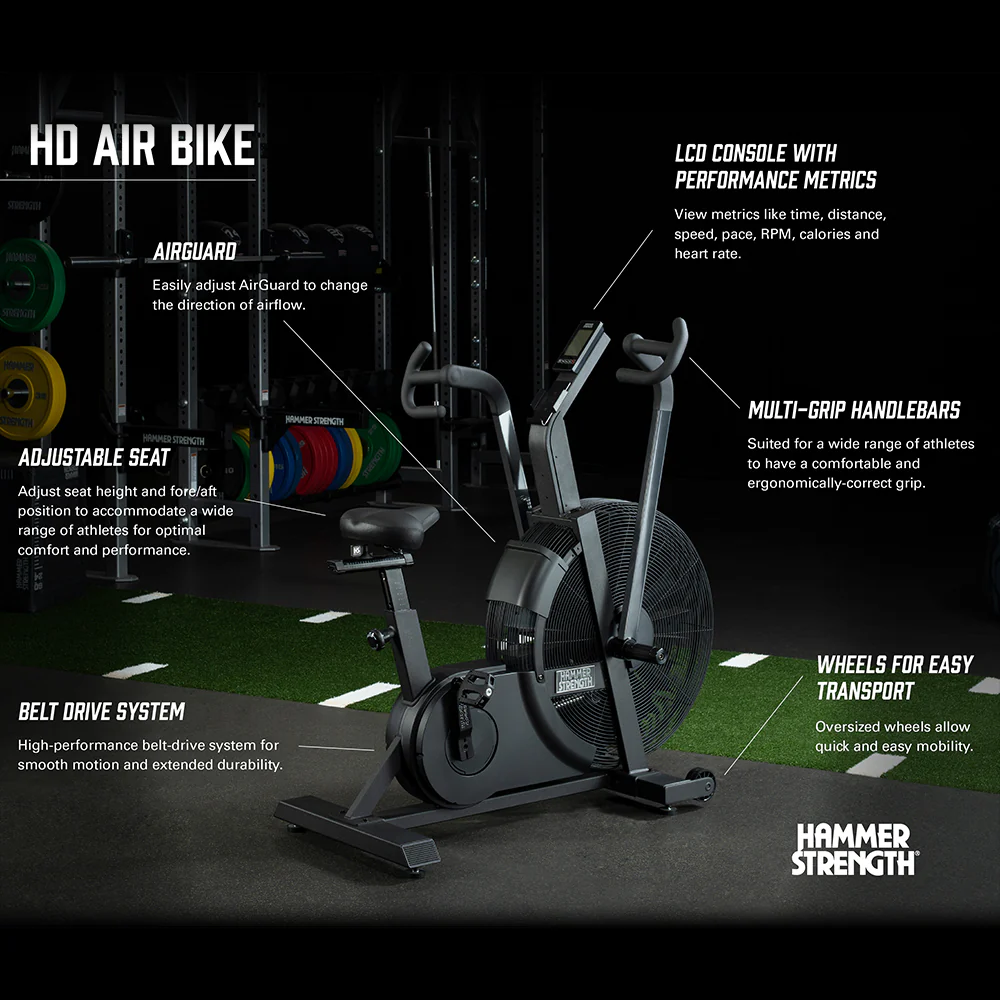 Hammer Strength HD Air Bike - Image 8
