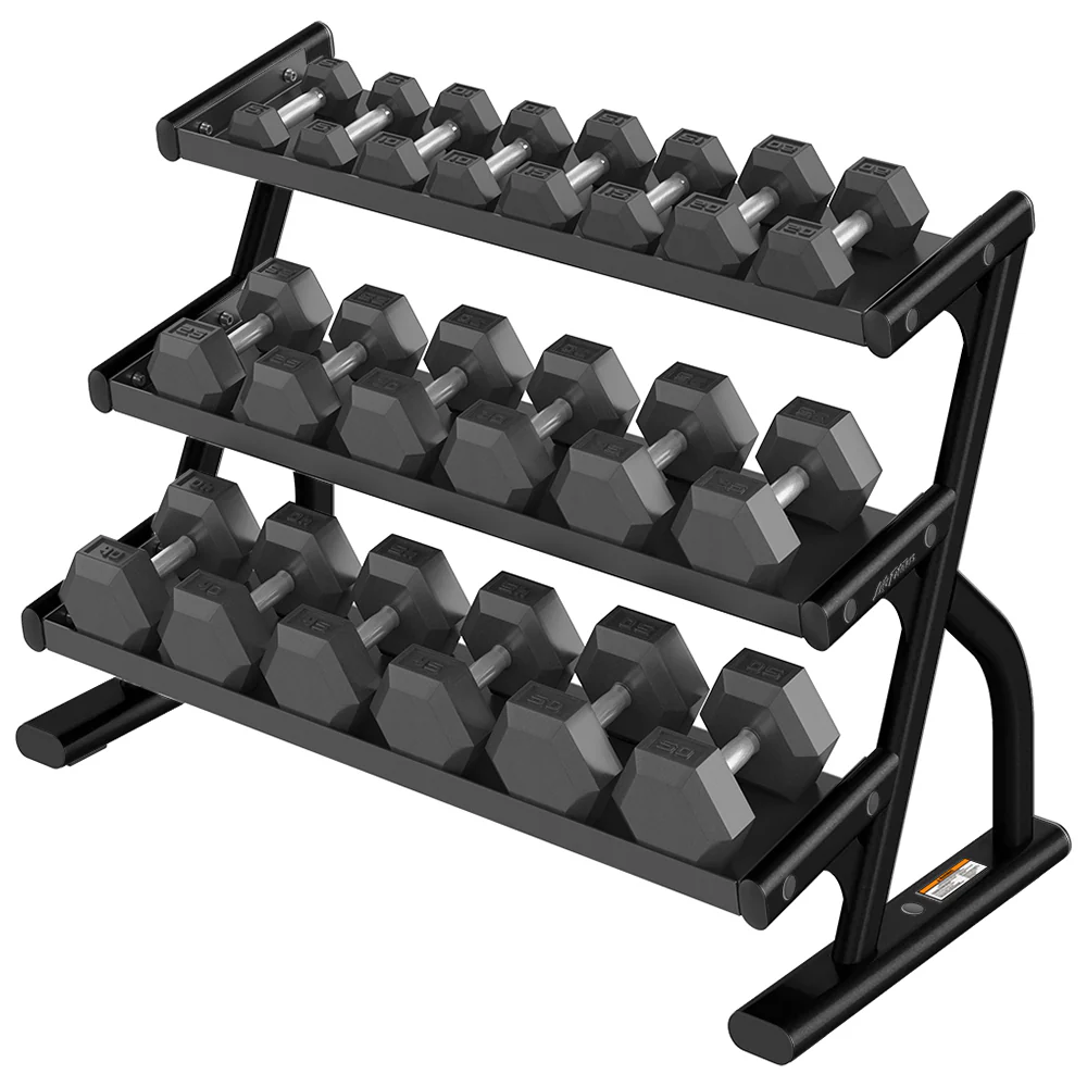 Life Fitness 3-Tier Hex Dumbbell Rack (5-50) - Image 3