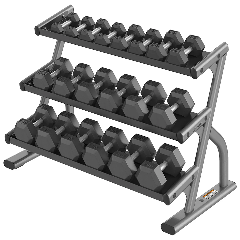 Life Fitness 3-Tier Hex Dumbbell Rack (5-50) - Image 4