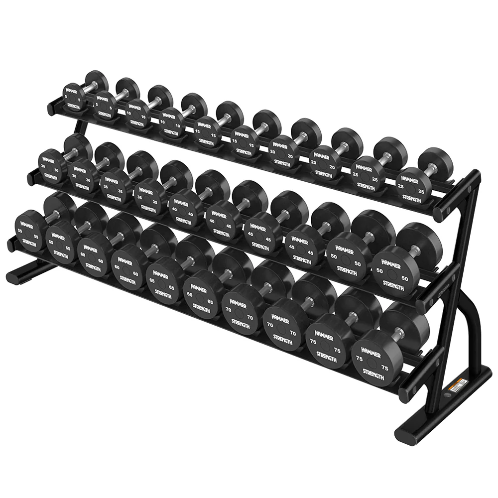 Life Fitness 3-Tier Long Saddle Dumbbell Rack (5-75) - Image 3