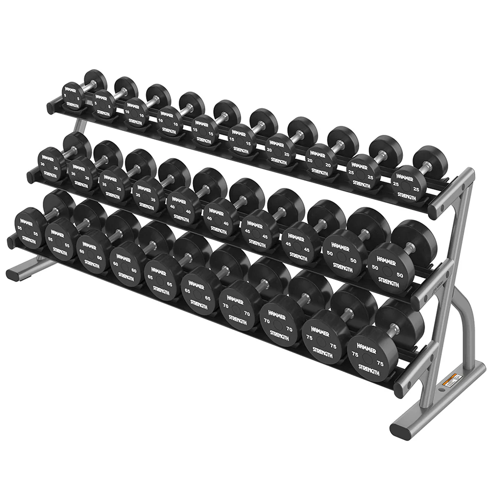 Life Fitness 3-Tier Long Saddle Dumbbell Rack (5-75) - Image 4
