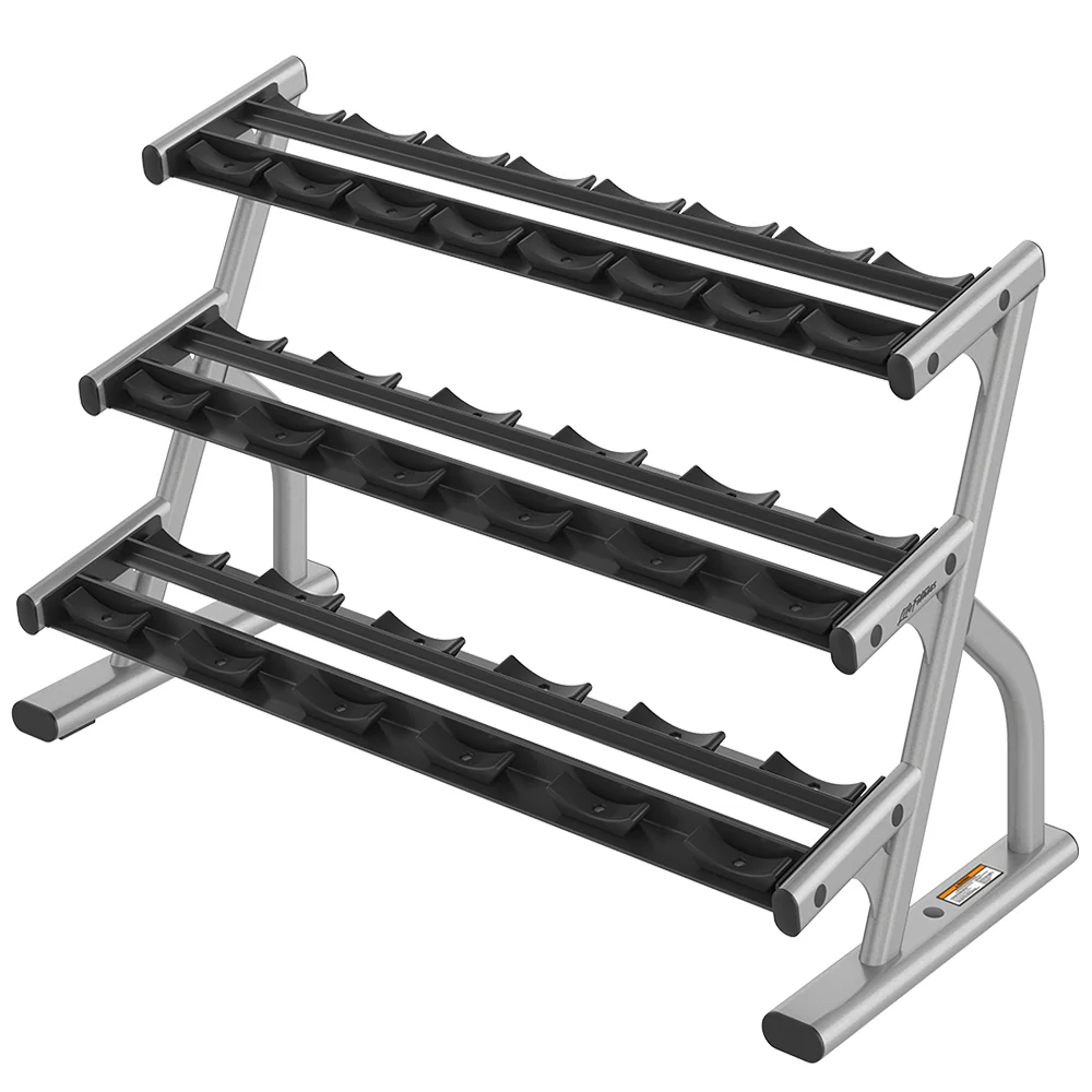 Life Fitness 3-Tier Short Saddle Dumbbell Rack (5-50) - Image 5
