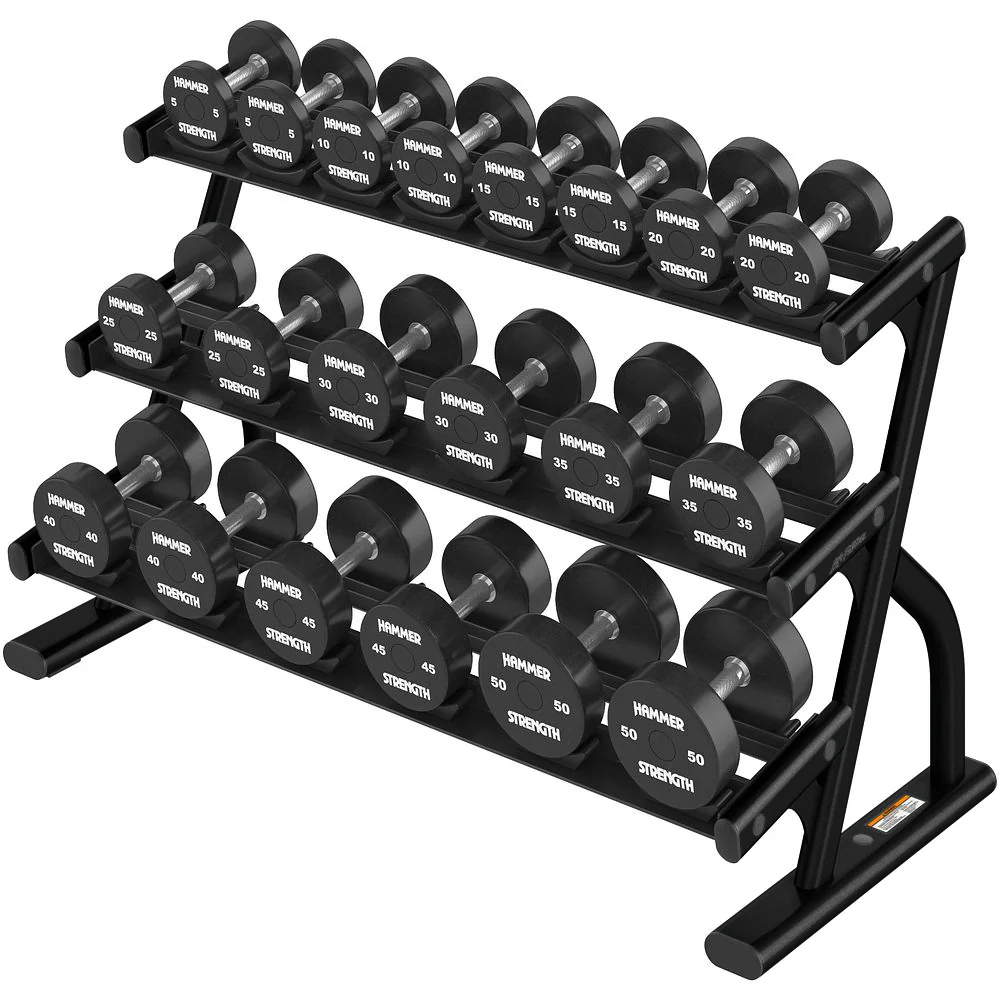 Life Fitness 3-Tier Short Saddle Dumbbell Rack (5-50) - Image 6