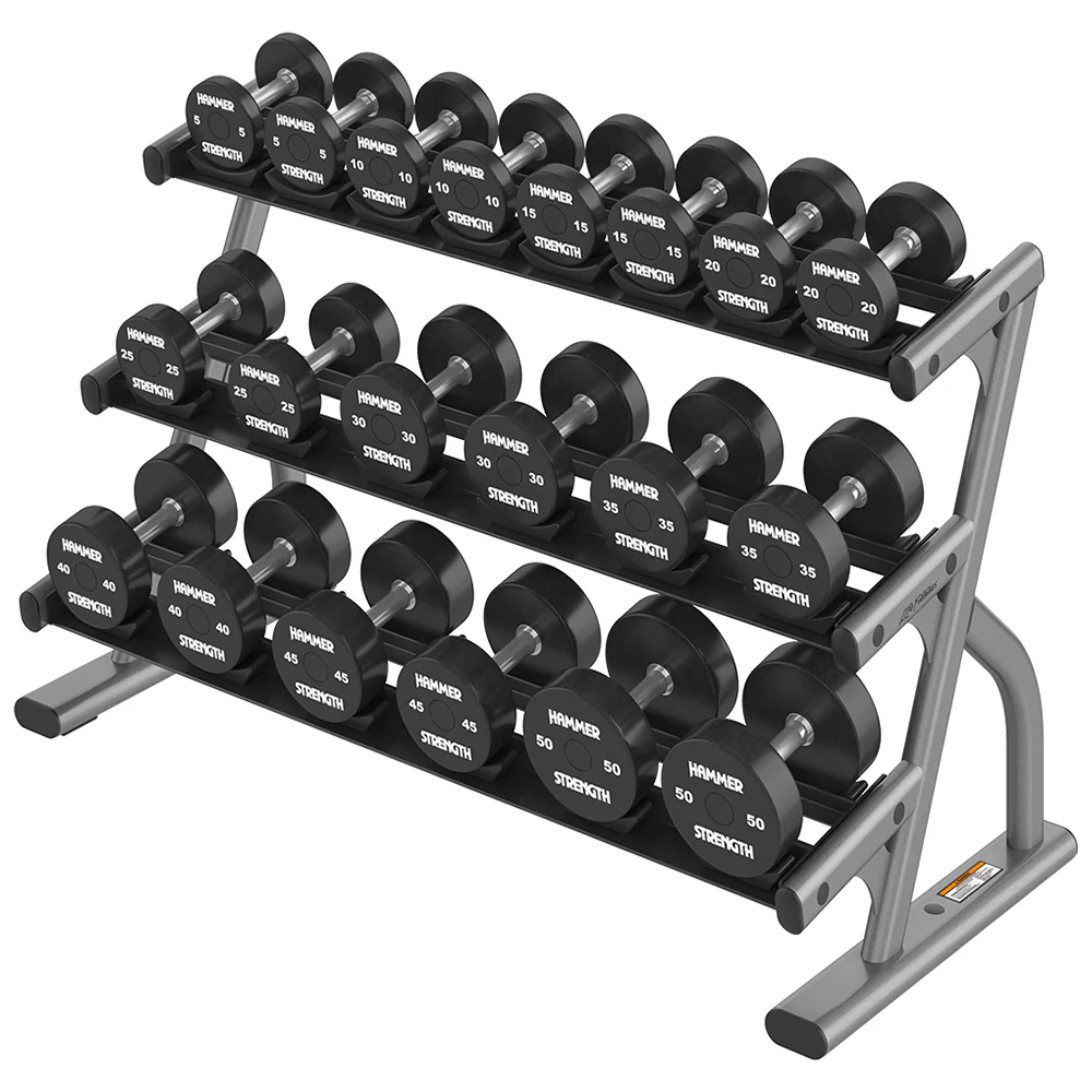 Life Fitness 3-Tier Short Saddle Dumbbell Rack (5-50) - Image 7