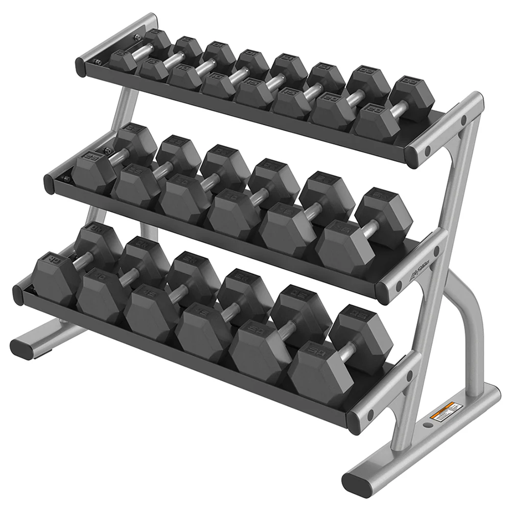 Rubber HEX Dumbbells - Image 3